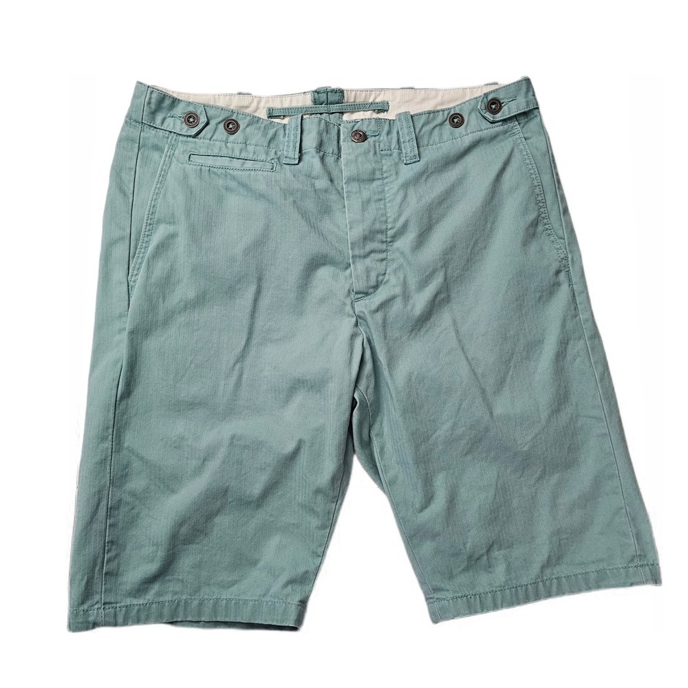 Levi's Men's Aqua Flat Front Cotton Shorts